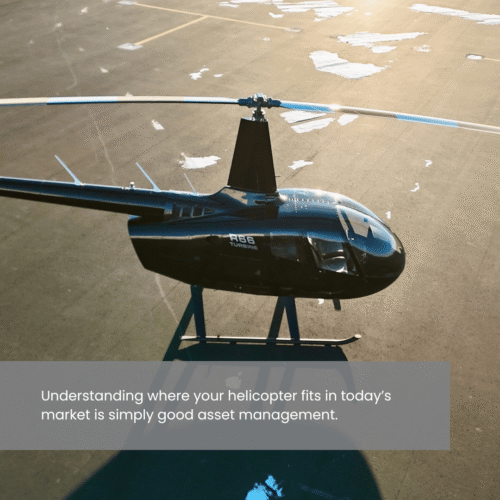 A Black Robinson R66 Turbine